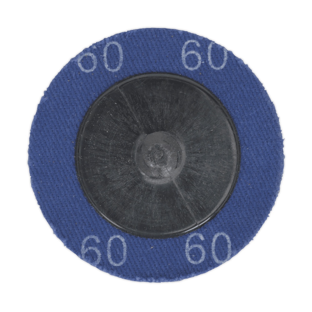Sealey Quick Change Sanding Disc 50mm 60Grit Pack of 10 Model No-PTCQC5060