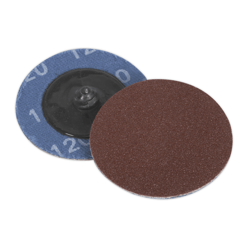 Sealey Quick Change Sanding Disc 50mm 120Grit Pack of 10 Model No-PTCQC50120