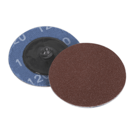 Sealey Quick Change Sanding Disc 50mm 120Grit Pack of 10 Model No-PTCQC50120