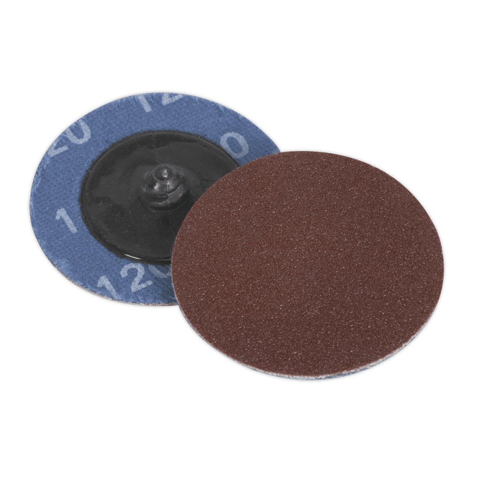 Sealey Quick Change Sanding Disc 50mm 120Grit Pack of 10 Model No-PTCQC50120