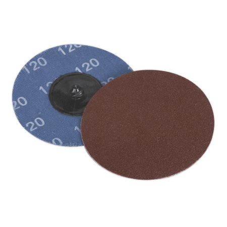 Sealey Quick Change Sanding Disc 75mm 120Grit Pack of 10 Model No-PTCQC75120