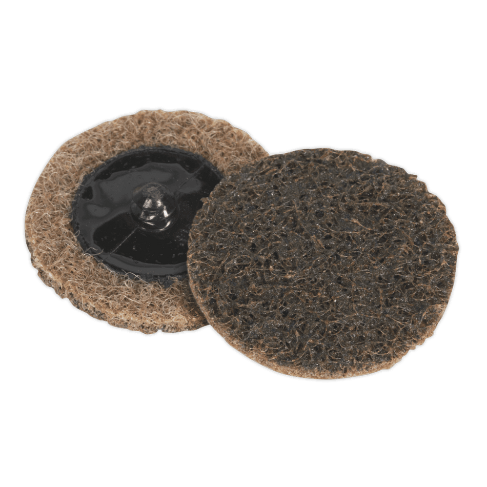 Sealey Quick Change Preparation Pad 50mm Coarse Pack of 10 Model No-PTCQC50C