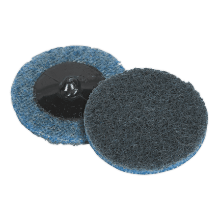 Sealey Quick Change Preparation Pad 50mm Fine Pack of 10 Model No-PTCQC50F