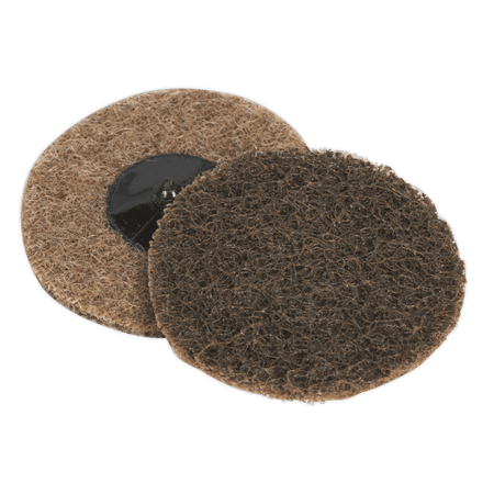 Sealey Quick Change Preparation Pad 75mm Coarse Pack of 10 Model No-PTCQC75C