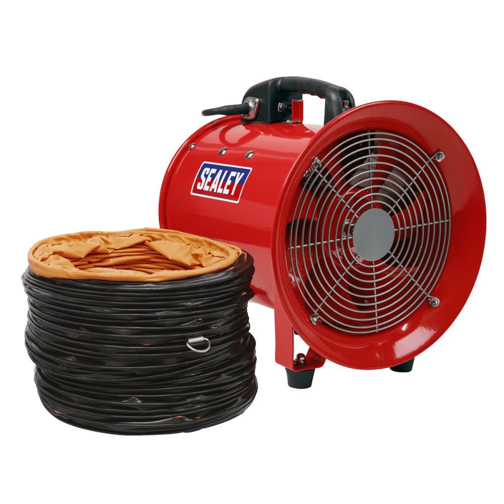Sealey Portable Ventilator 250mm with 5mtr Ducting Model No-VEN250