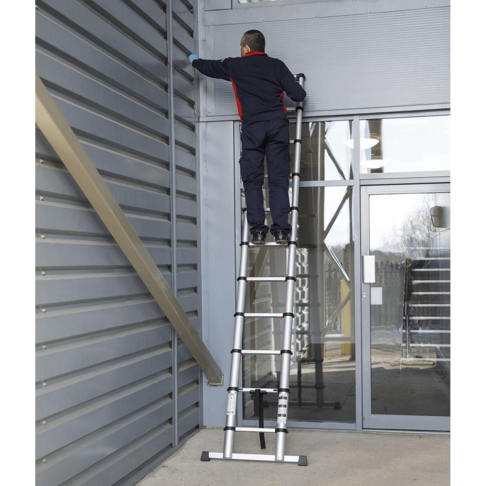 Sealey Aluminium Telescopic Ladder 11-Tread Model No-ATL11