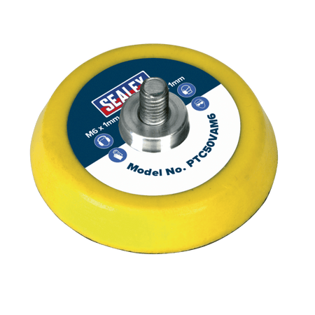 Sealey Hook & Loop Backing Pad 50mm M6 x 1mm Model No-PTC50VAM6