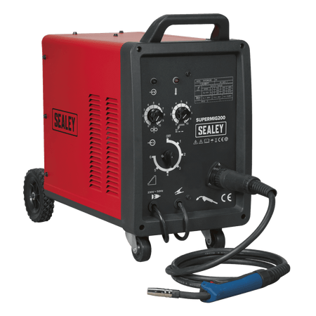 Sealey Professional MIG Welder 200Amp 230V with Binzel Euro Torch Model No-SUPERMIG200