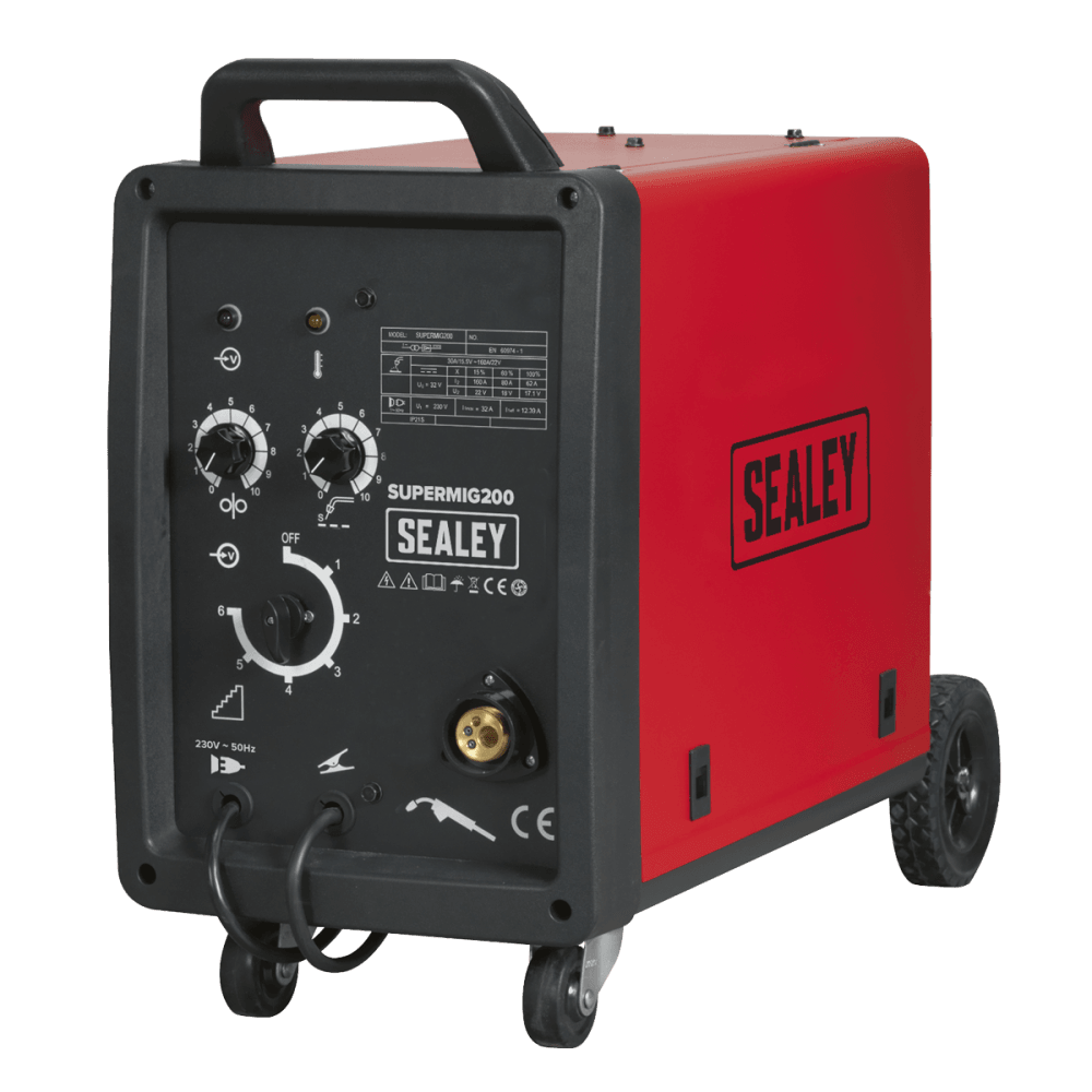 Sealey Professional MIG Welder 200Amp 230V with Binzel Euro Torch Model No-SUPERMIG200