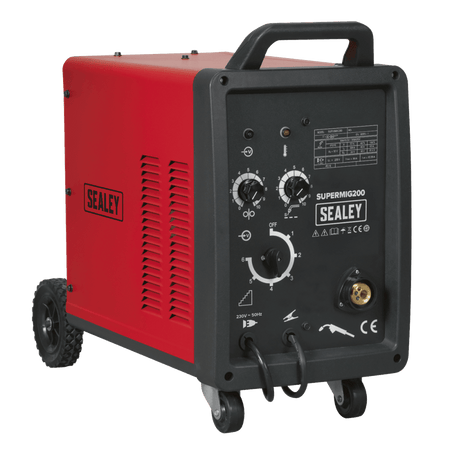 Sealey Professional MIG Welder 200Amp 230V with Binzel Euro Torch Model No-SUPERMIG200