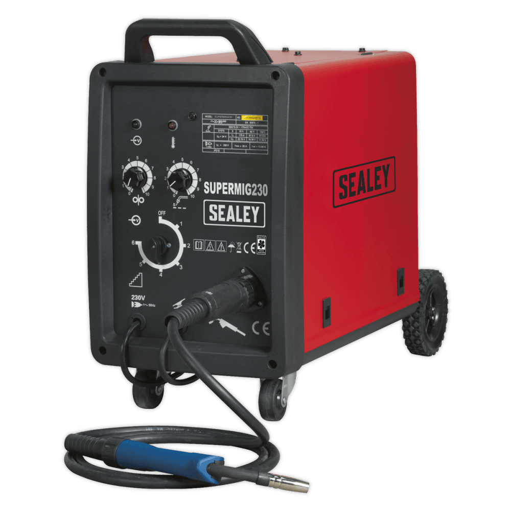 Sealey Professional MIG Welder 230Amp 230V with Binzel Euro Torch Model No-SUPERMIG230