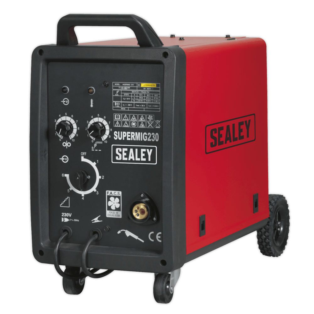 Sealey Professional MIG Welder 230Amp 230V with Binzel Euro Torch Model No-SUPERMIG230