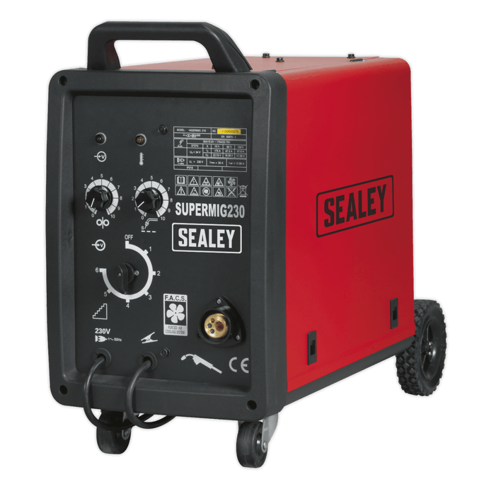 Sealey Professional MIG Welder 230Amp 230V with Binzel Euro Torch Model No-SUPERMIG230