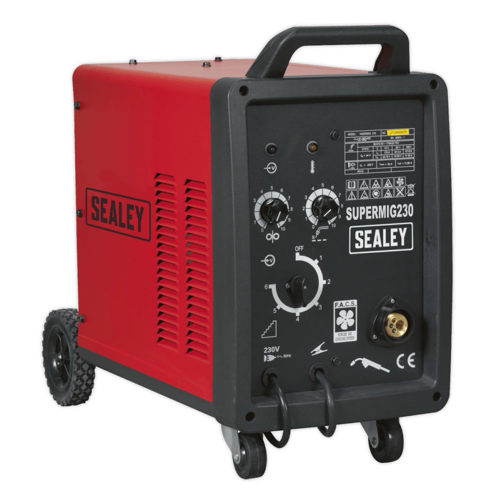 Sealey Professional MIG Welder 230Amp 230V with Binzel Euro Torch Model No-SUPERMIG230