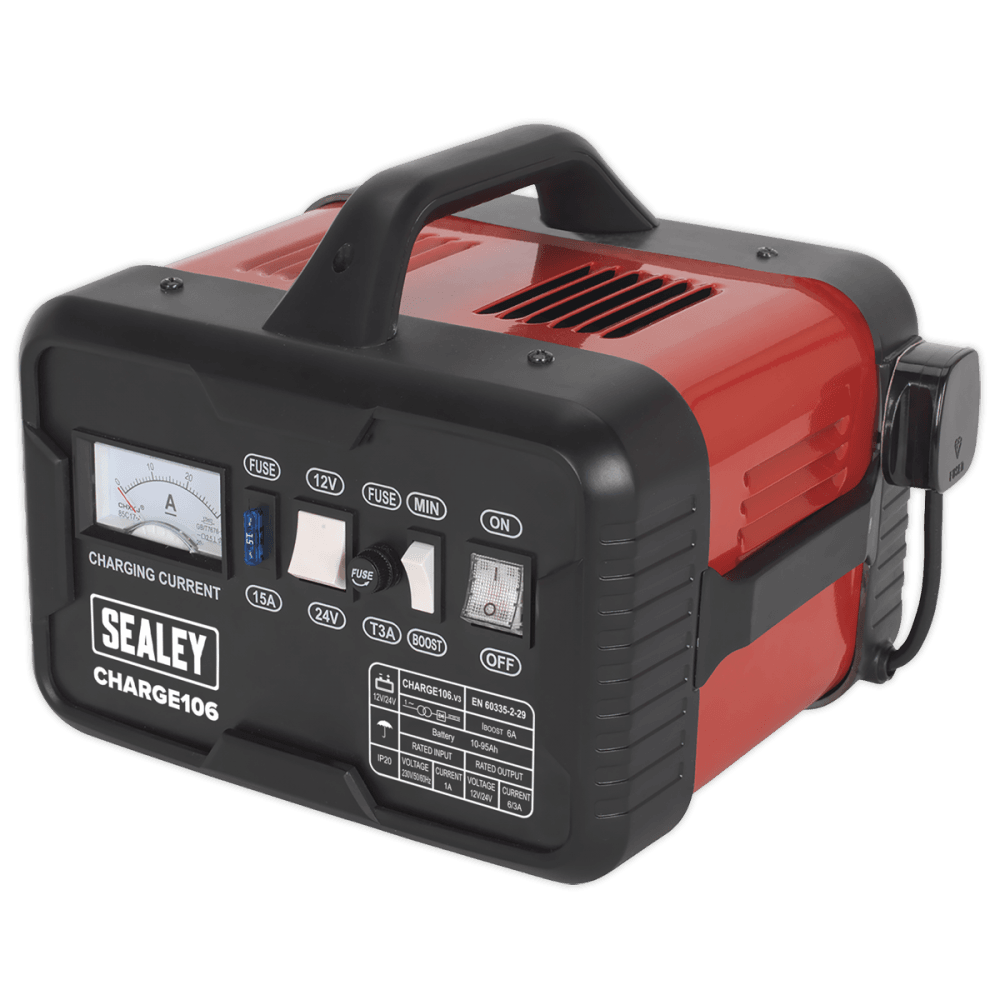 Sealey Battery Charger 8Amp 12/24V 230V Model No-CHARGE106