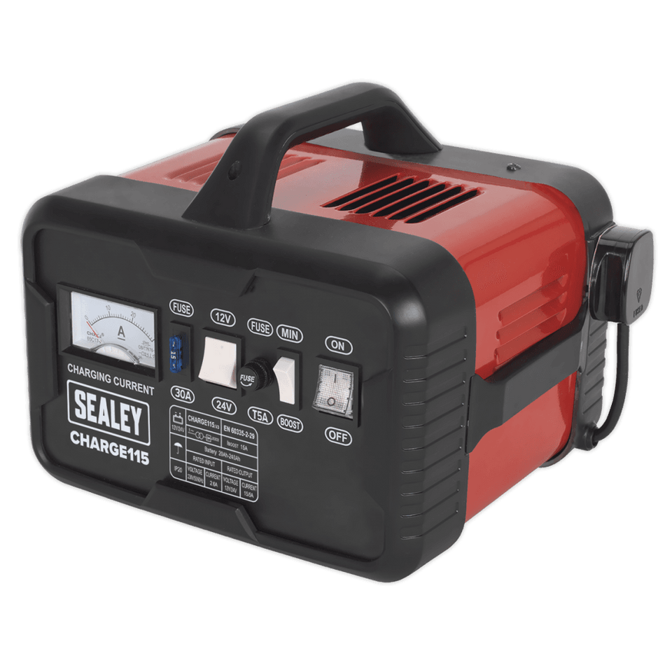 Sealey Battery Charger 19Amp 12/24V 230V Model No-CHARGE115