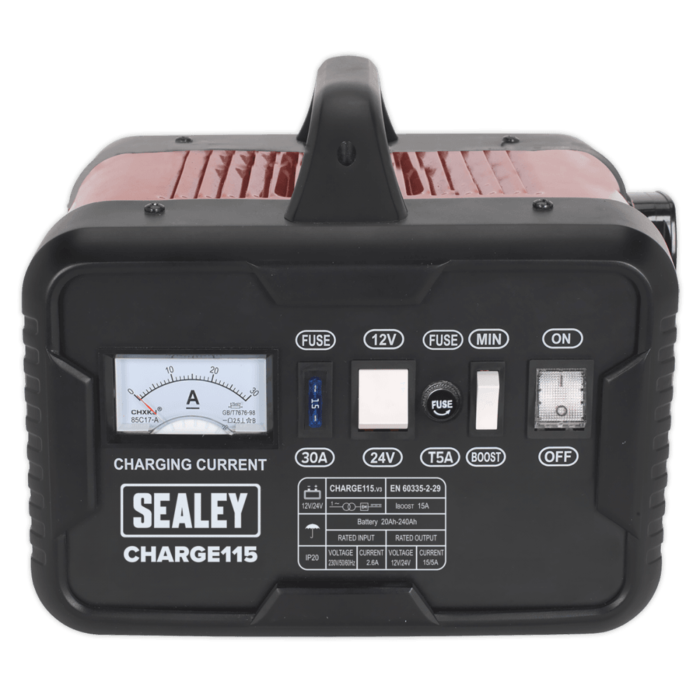Sealey Battery Charger 19Amp 12/24V 230V Model No-CHARGE115