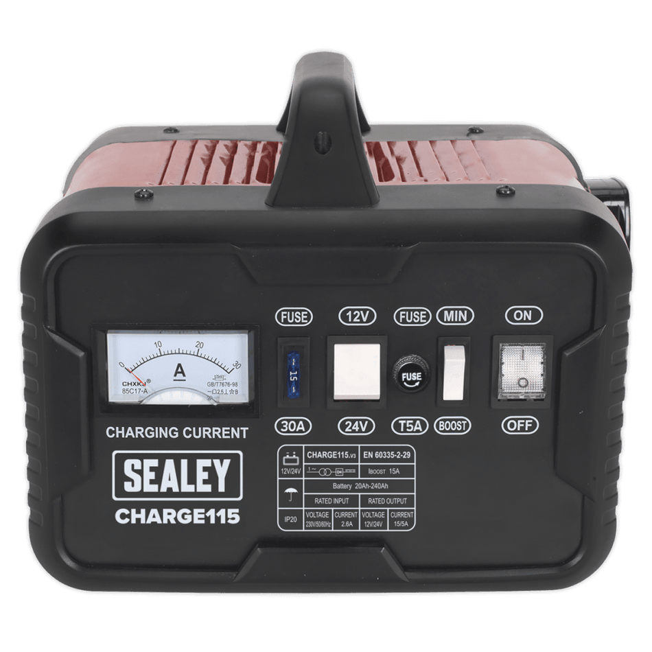 Sealey Battery Charger 19Amp 12/24V 230V Model No-CHARGE115