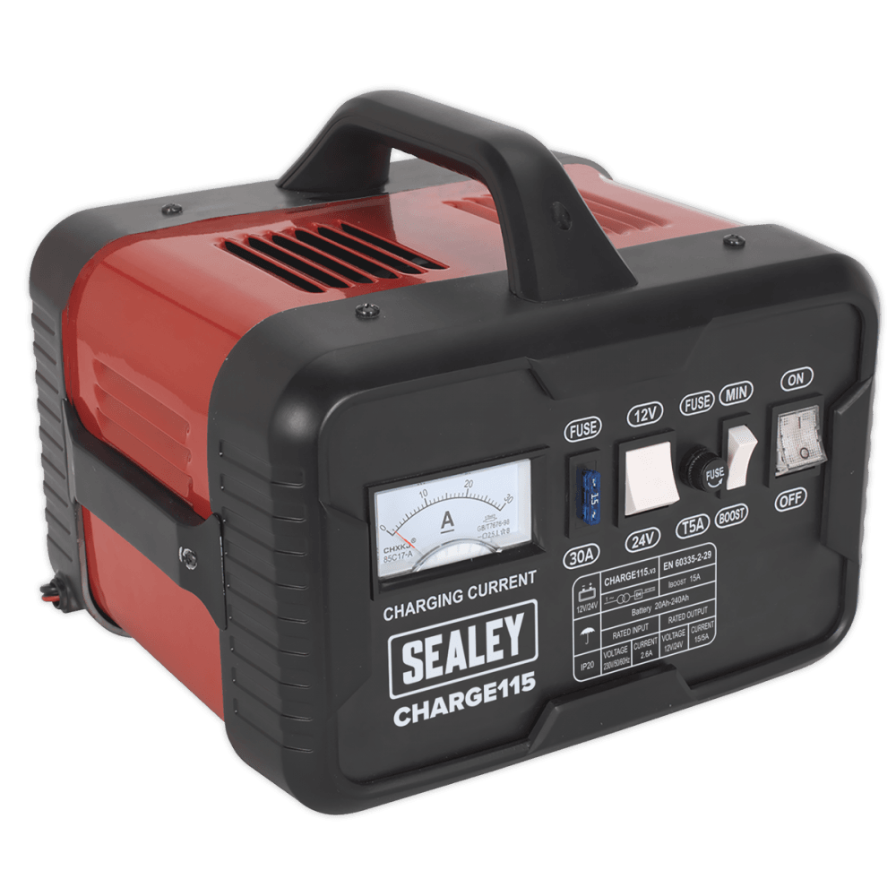 Sealey Battery Charger 19Amp 12/24V 230V Model No-CHARGE115