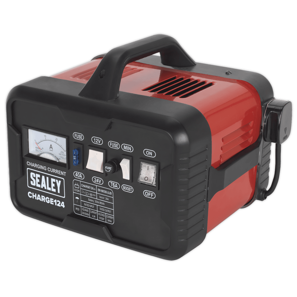 Sealey Battery Charger 28Amp 12/24V 230V Model No-CHARGE124