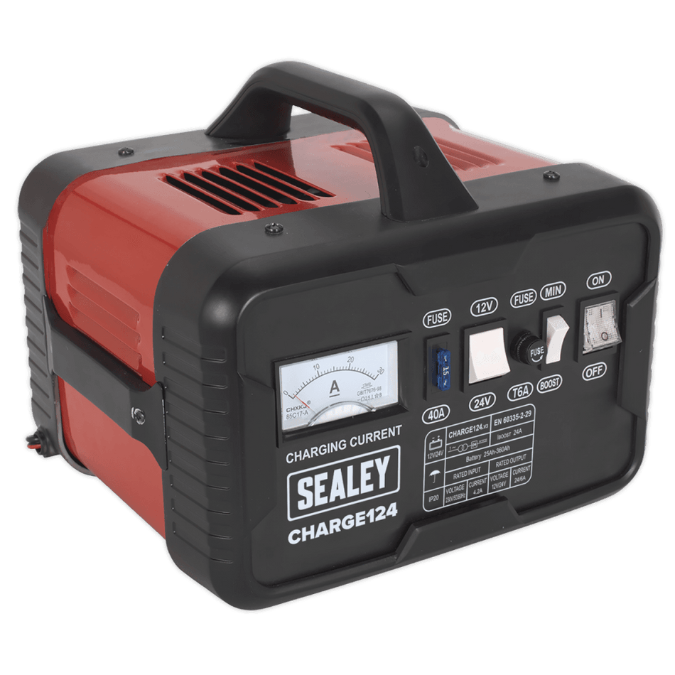 Sealey Battery Charger 28Amp 12/24V 230V Model No-CHARGE124