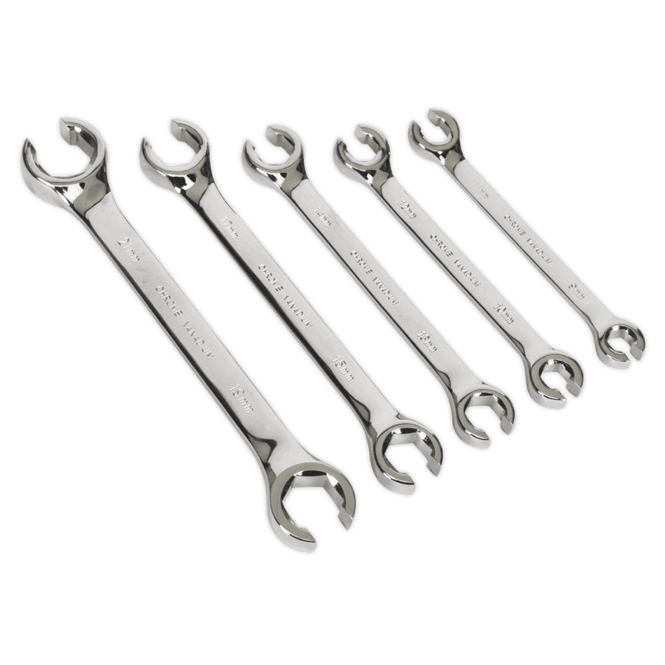 Sealey Flare Nut Spanner Set 5pc Metric Model No-AK2651