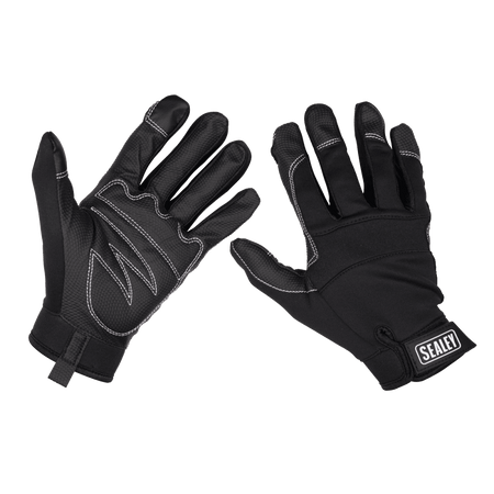 Sealey Mechanic's Gloves Light Palm Tactouch - X-Large Model No-MG798XL