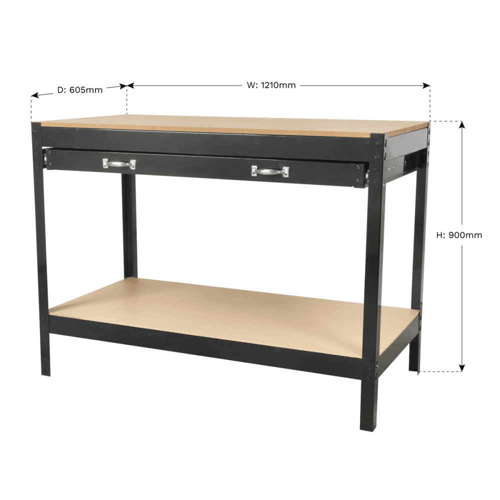 Sealey Workbench 1.2mtr with Drawer Model No-AP12160