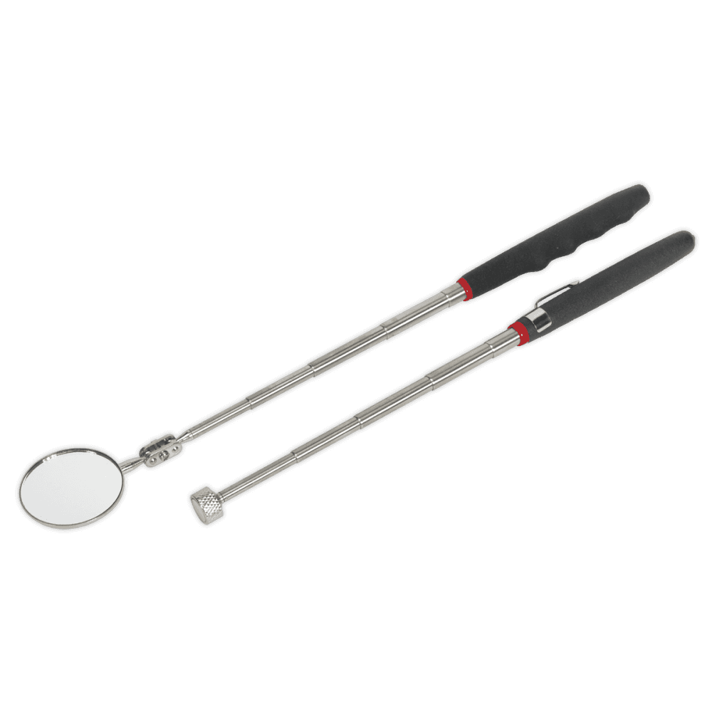 Sealey Telescopic Magnetic Pick-Up Tool & Inspection Mirror Set 2pc Model No-S0940