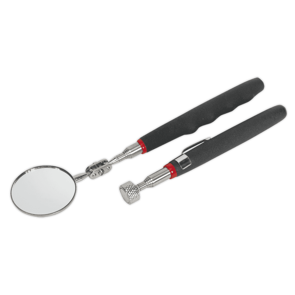 Sealey Telescopic Magnetic Pick-Up Tool & Inspection Mirror Set 2pc Model No-S0940