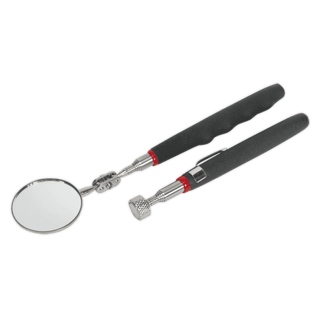 Sealey Telescopic Magnetic Pick-Up Tool & Inspection Mirror Set 2pc Model No-S0940