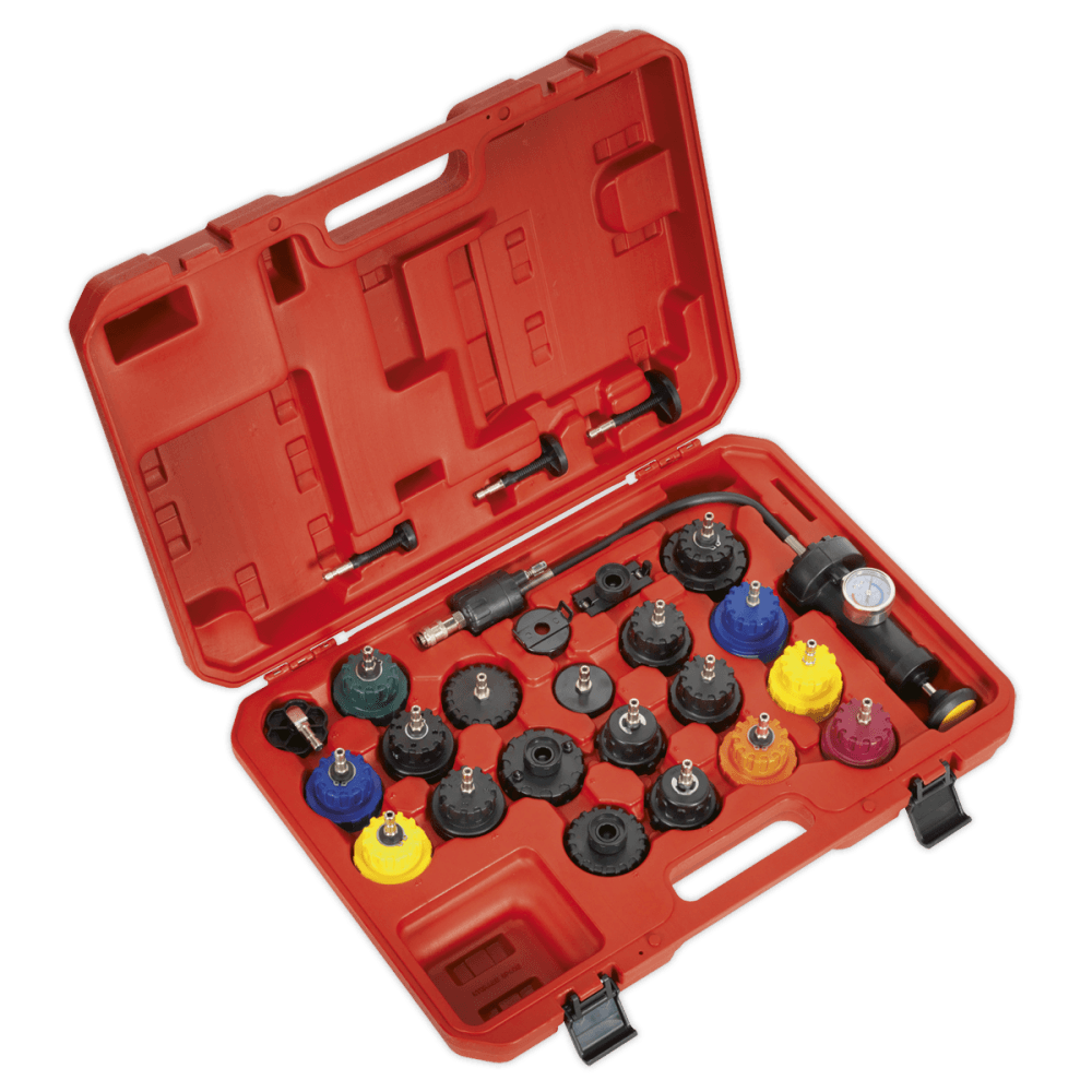 Sealey Cooling System Pressure Test Kit 25pc Model No-VS0011