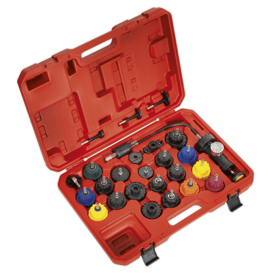 Sealey Cooling System Pressure Test Kit 25pc Model No-VS0011
