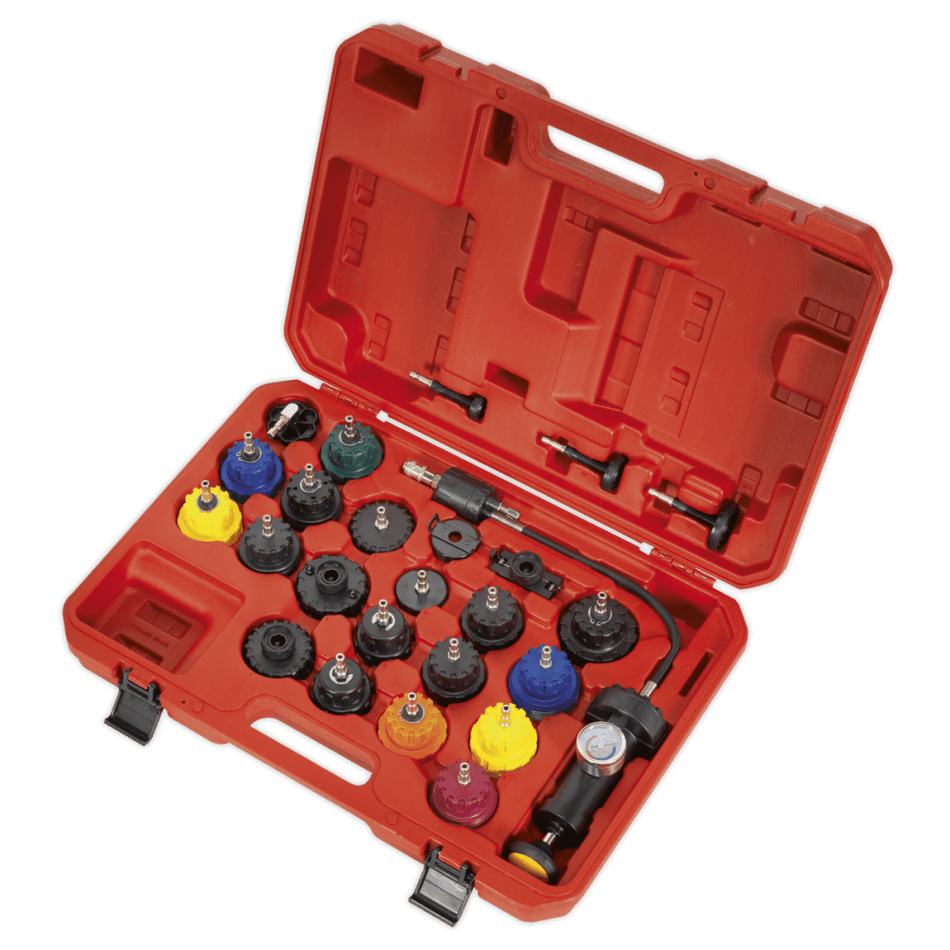 Sealey Cooling System Pressure Test Kit 25pc Model No-VS0011
