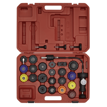 Sealey Cooling System Pressure Test Kit 25pc Model No-VS0011