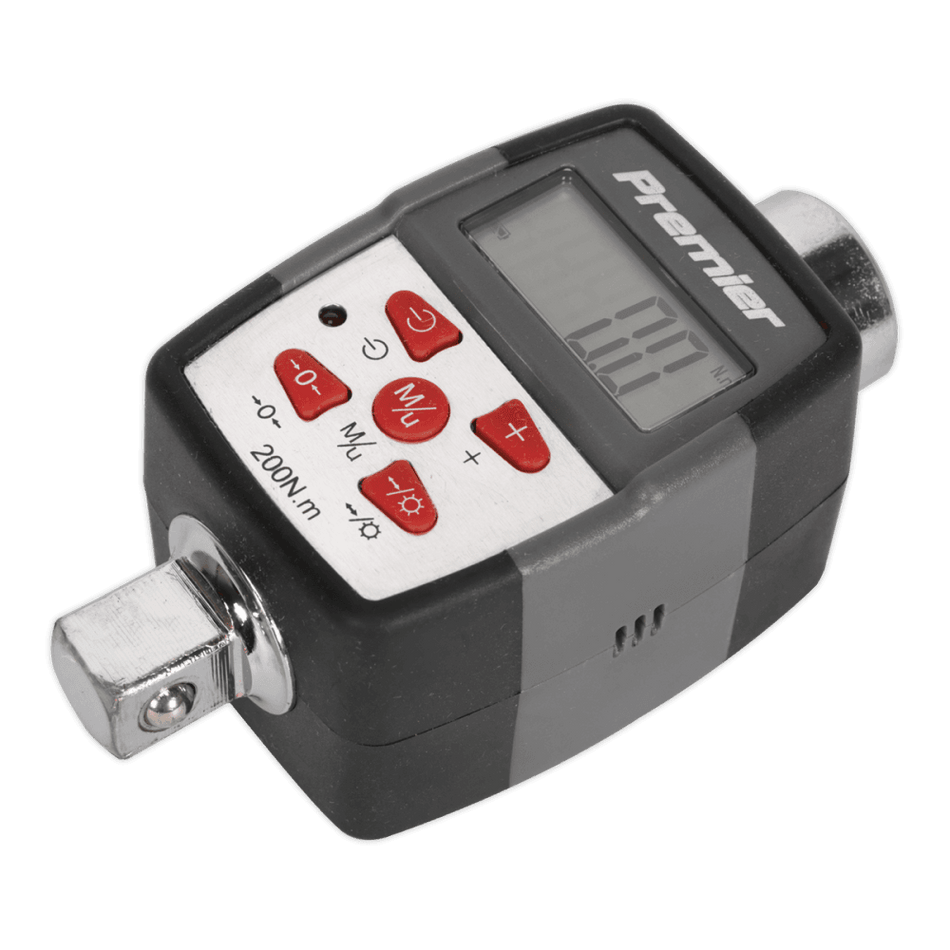 Sealey Torque Adaptor with Angle Function Digital 1/2"Sq Drive 20-200Nm Model No-STW291
