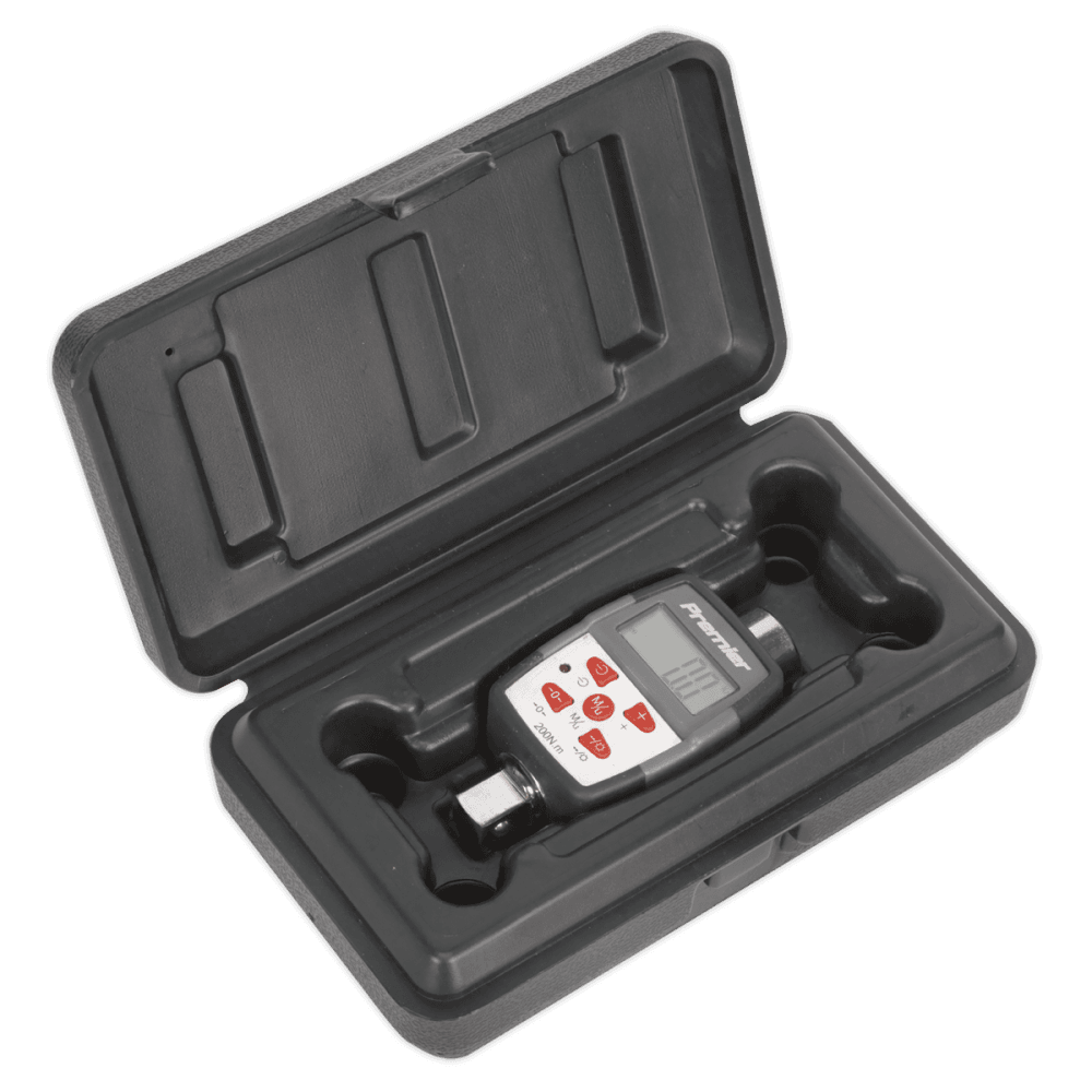 Sealey Torque Adaptor with Angle Function Digital 1/2"Sq Drive 20-200Nm Model No-STW291