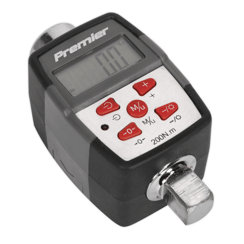Sealey Torque Adaptor with Angle Function Digital 1/2"Sq Drive 20-200Nm Model No-STW291