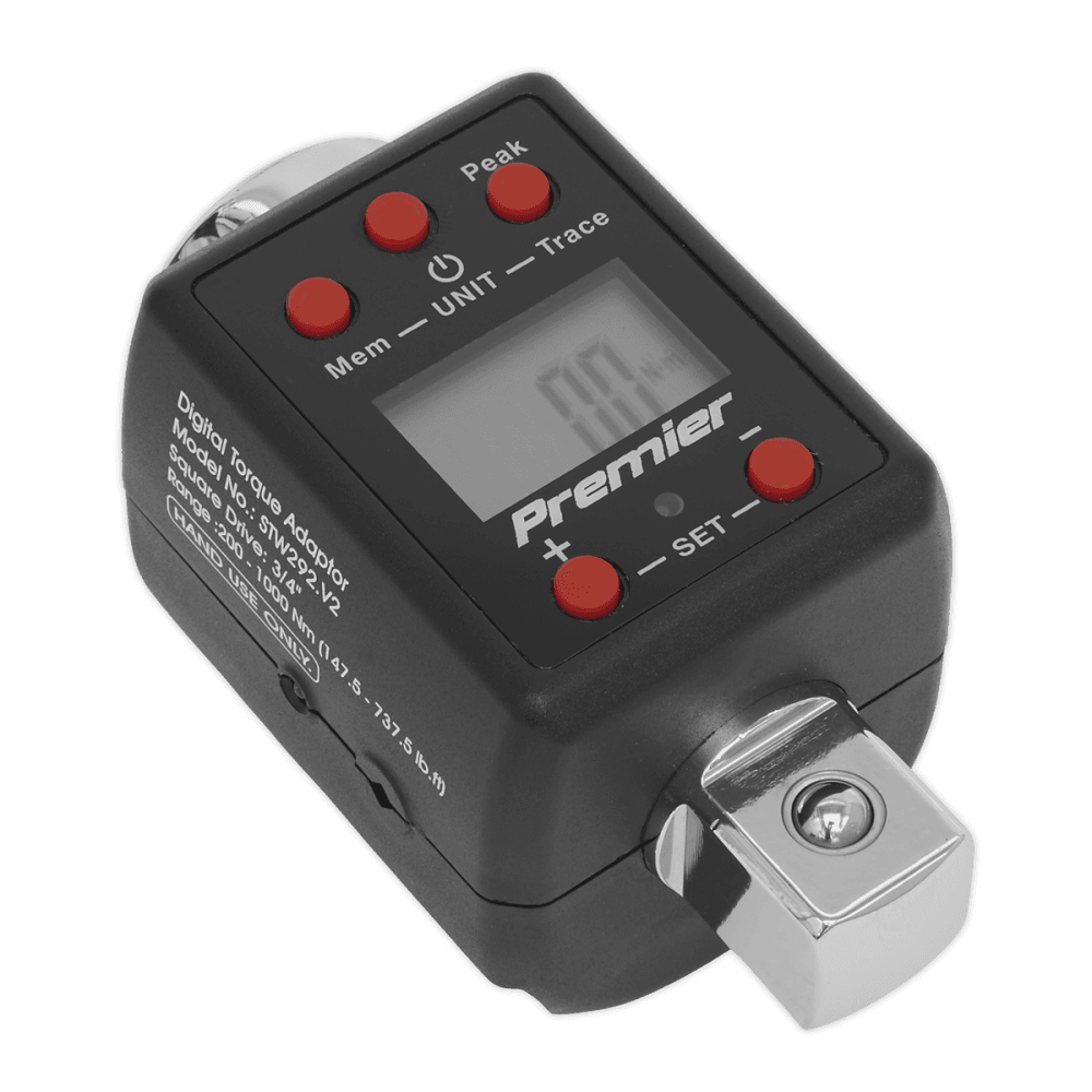Sealey Torque Adaptor Digital 3/4"Sq Drive 100-500Nm Model No-STW292