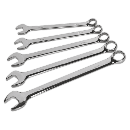 Sealey Combination Spanner Set 5pc Jumbo Metric Model No-AK6329