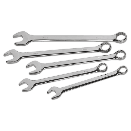Sealey Combination Spanner Set 5pc Jumbo Metric Model No-AK6329