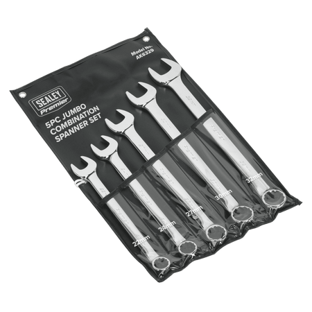 Sealey Combination Spanner Set 5pc Jumbo Metric Model No-AK6329
