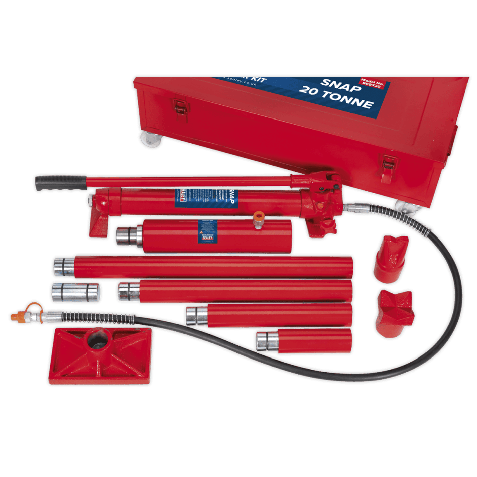 Sealey Hydraulic Body Repair Kit 20tonne Snap Type Model No-RE9720