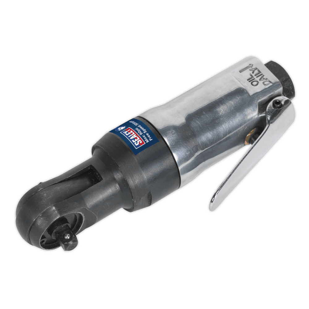 Sealey Air Ratchet Wrench 1/4"Sq Drive Super Stubby Model No-SA230