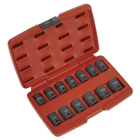 Sealey Impact Socket Set 13pc 1/2"Sq Drive Total Drive Model No-AK5613TD