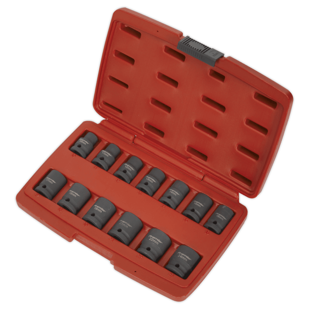 Sealey Impact Socket Set 13pc 1/2"Sq Drive Total Drive Model No-AK5613TD