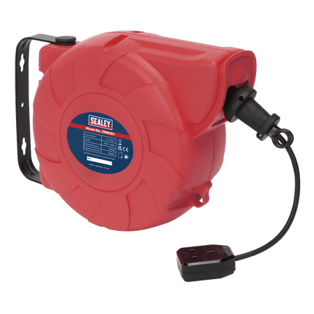 Sealey Cable Reel System Retractable 25mtr 1 x 230V Socket Model No-CRM251