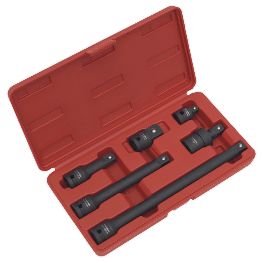 Sealey Impact Adaptor & Extension Bar Set 6pc 1/2"Sq Drive Model No-AK5514