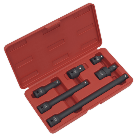 Sealey Impact Adaptor & Extension Bar Set 6pc 1/2"Sq Drive Model No-AK5514