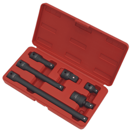 Sealey Impact Adaptor & Extension Bar Set 6pc 1/2"Sq Drive Model No-AK5514